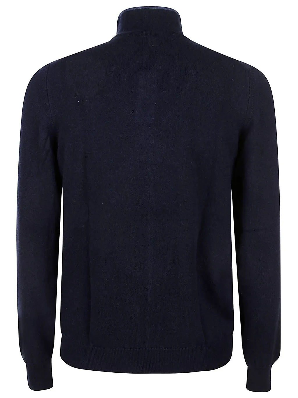 Fedeli Buttoned Mock-Neck Knitted Pullover