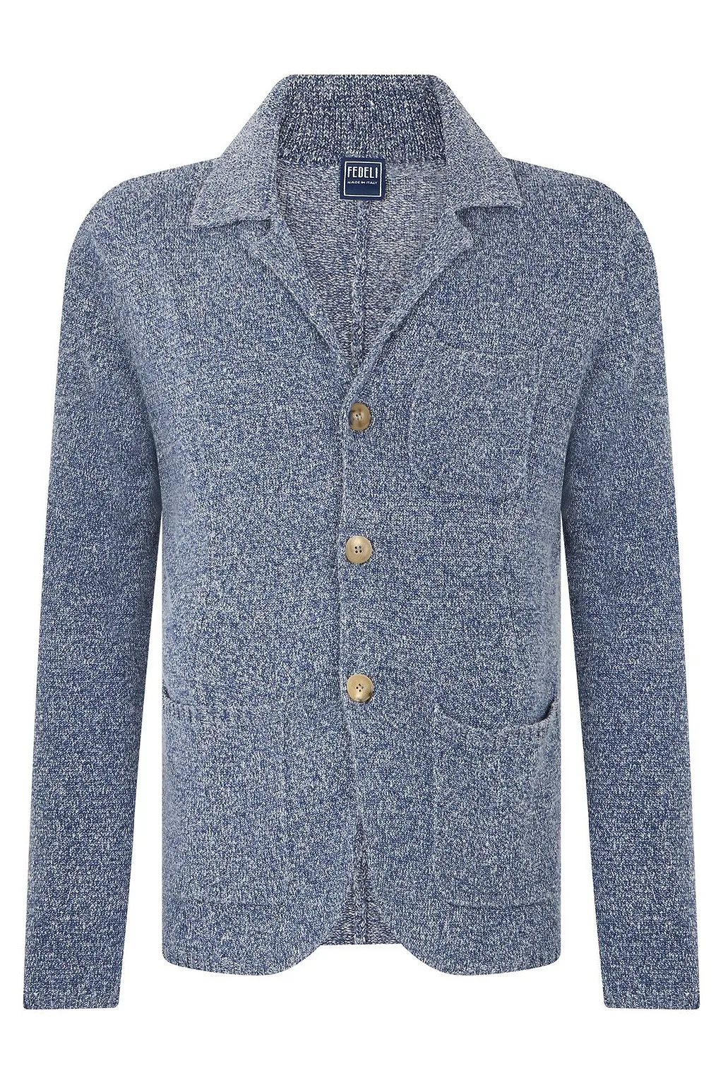 Fedeli Buttoned Patch-Pocket Cardigan