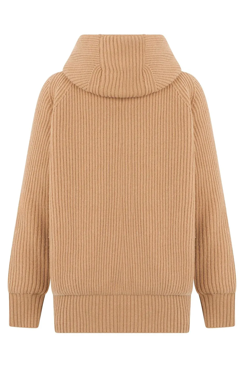 Fedeli Ribbed Hooded Zip-Up Cardigan
