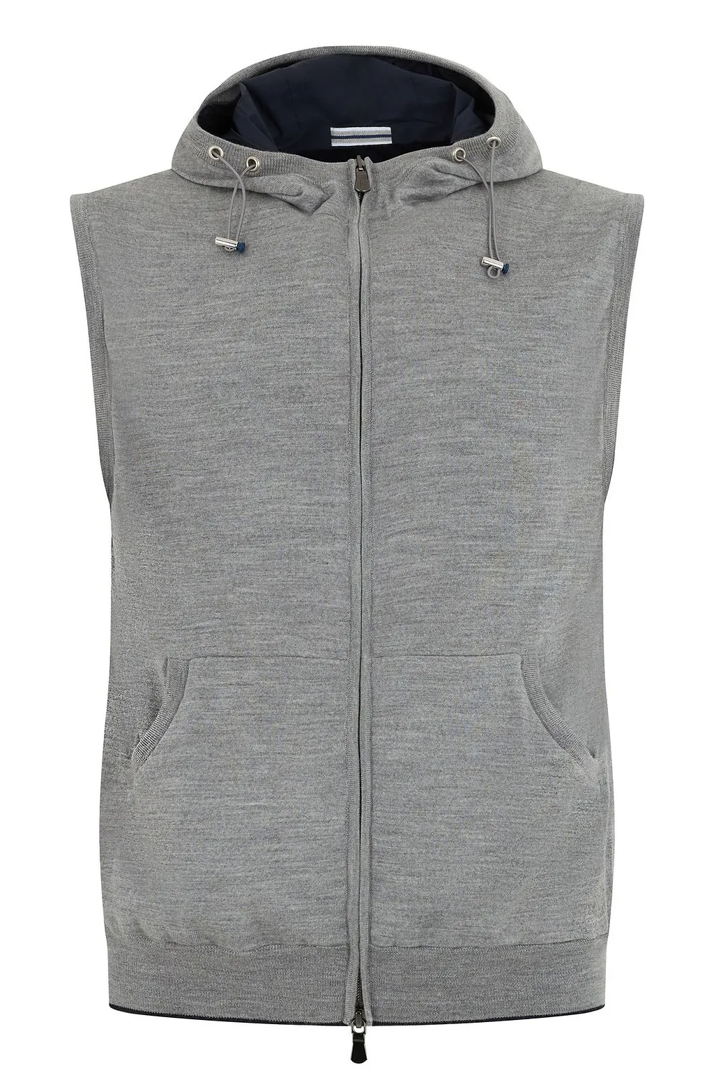Fedeli Zip-Up Hooded Knitted Sweater