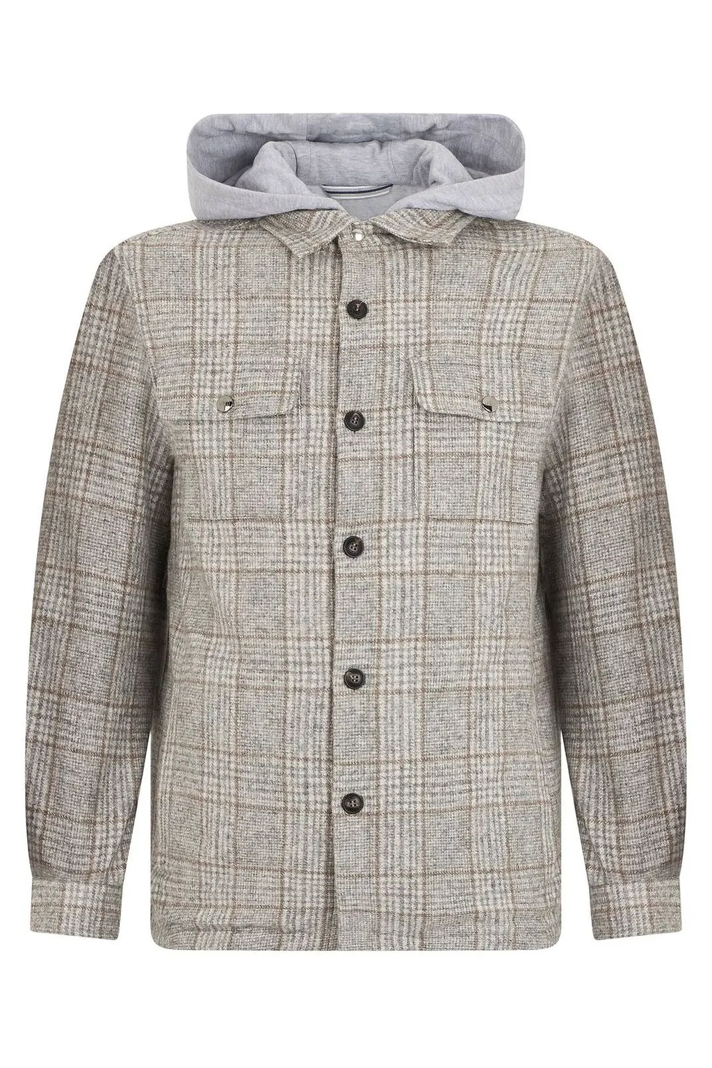 Fedeli Checked Hooded Jacket