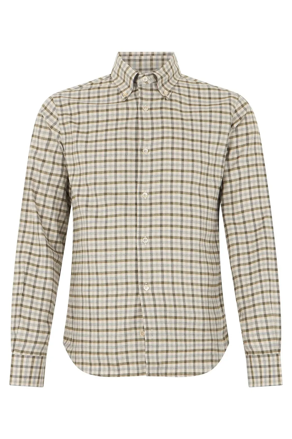Fedeli Checked Long-Sleeve Shirt