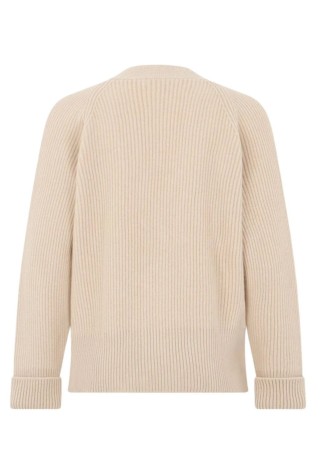 Classico Ribbed V-Neck Cardigan
