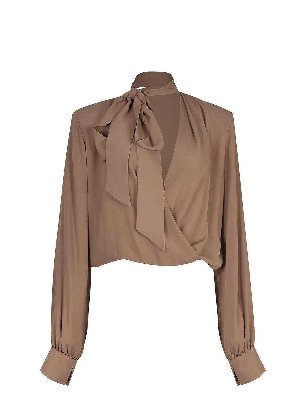 Federica Tosi Draped Tie-Neck Blouse