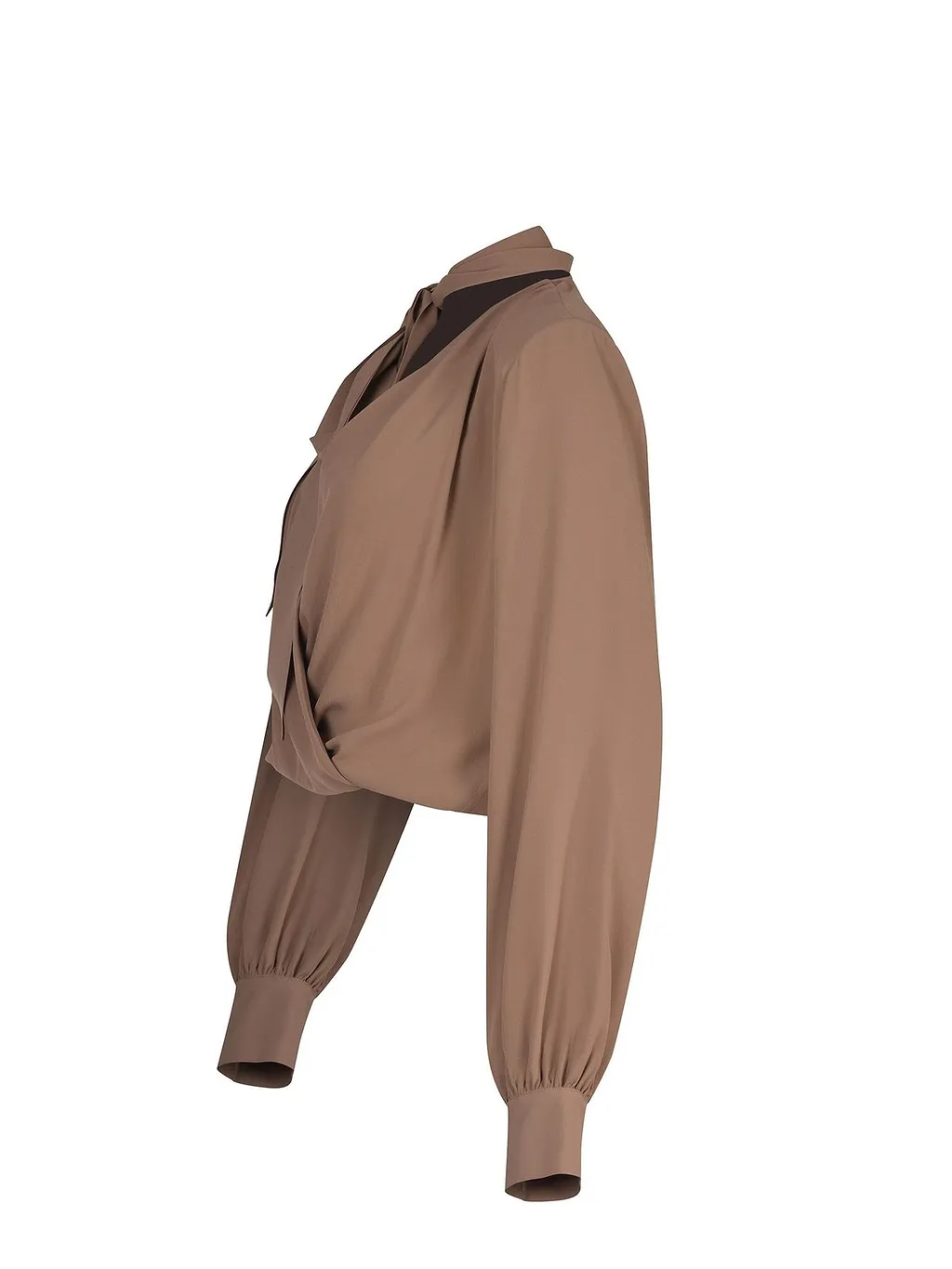 Federica Tosi Draped Tie-Neck Blouse