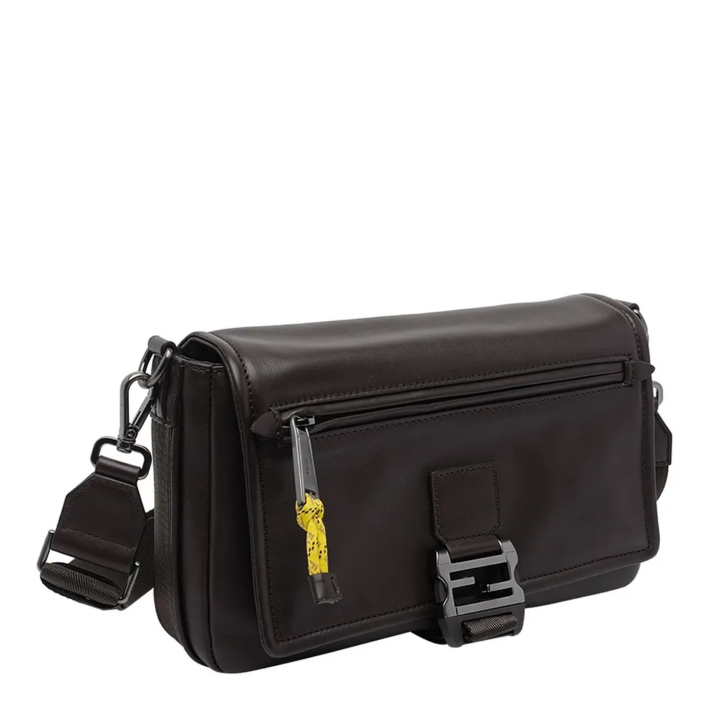 Fendi Flux Logo Plaque Messenger Bag