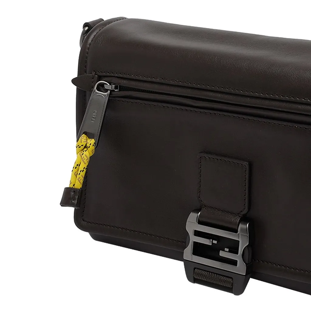 Fendi Flux Logo Plaque Messenger Bag