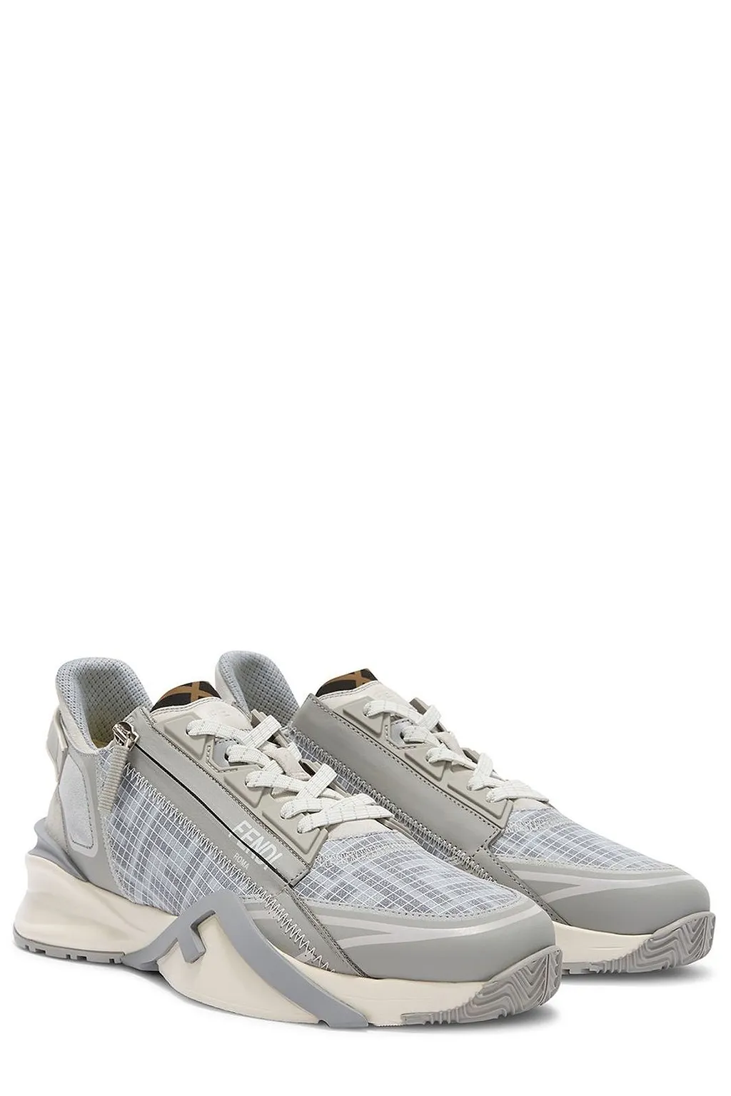 Fendi Flow Zip Slip-On Sneakers