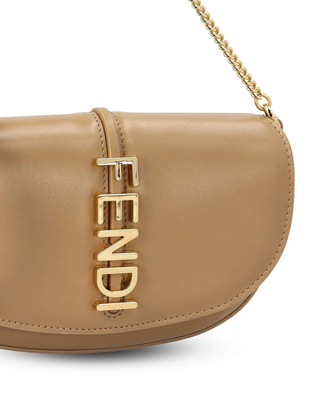Fendi Fendigraphy Logo Lettering Chain-Linked Wallet