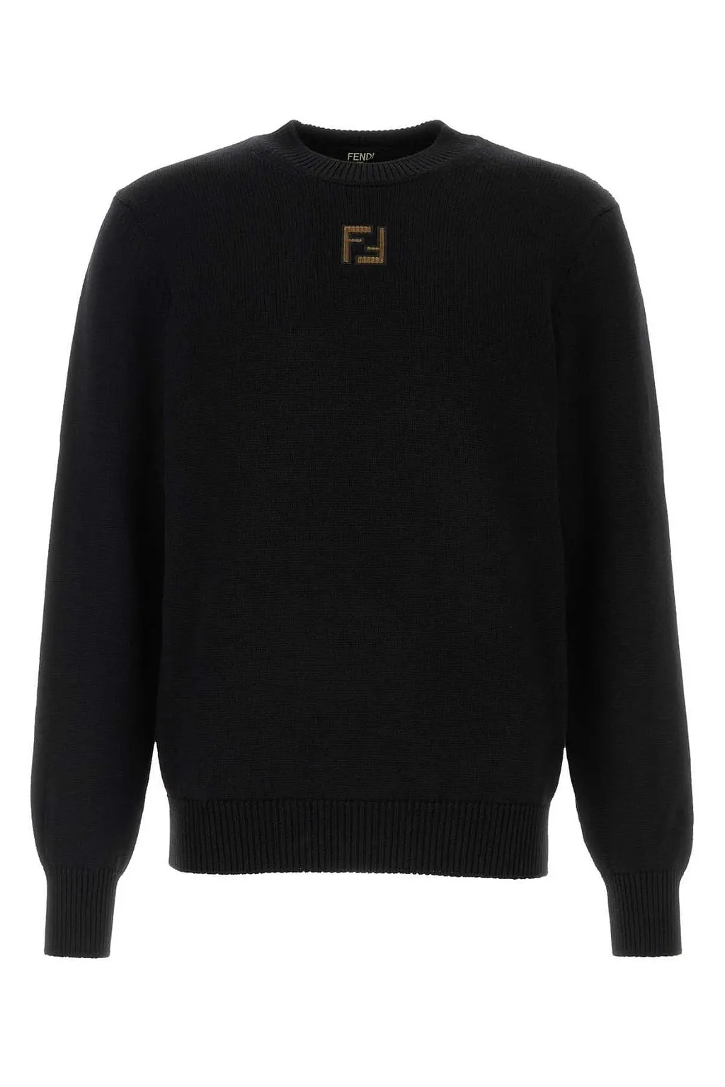 Fendi Ff Corduroy Crewneck Knitted Jumper