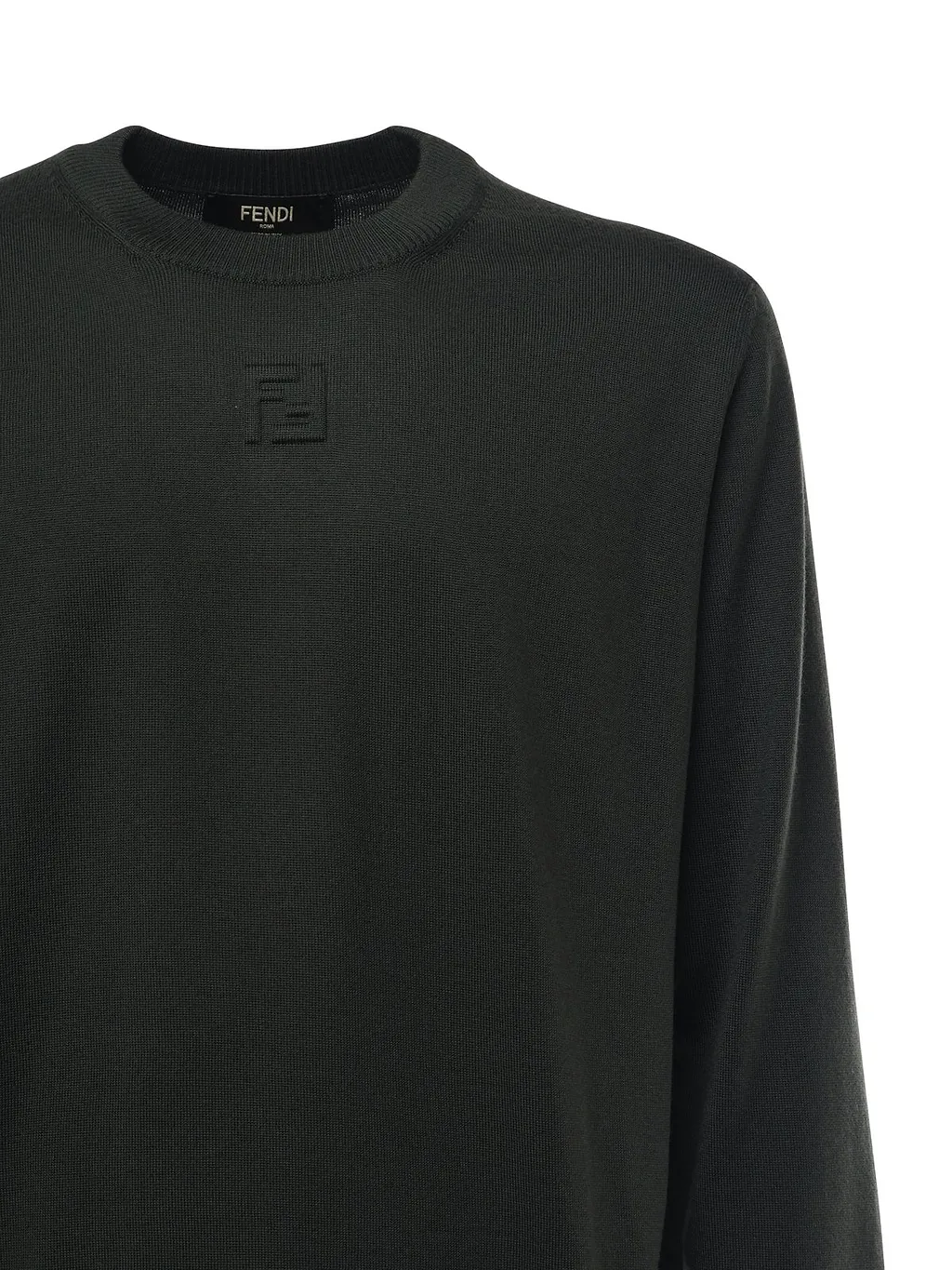 Fendi Crewneck Long-Sleeve Knit Sweater