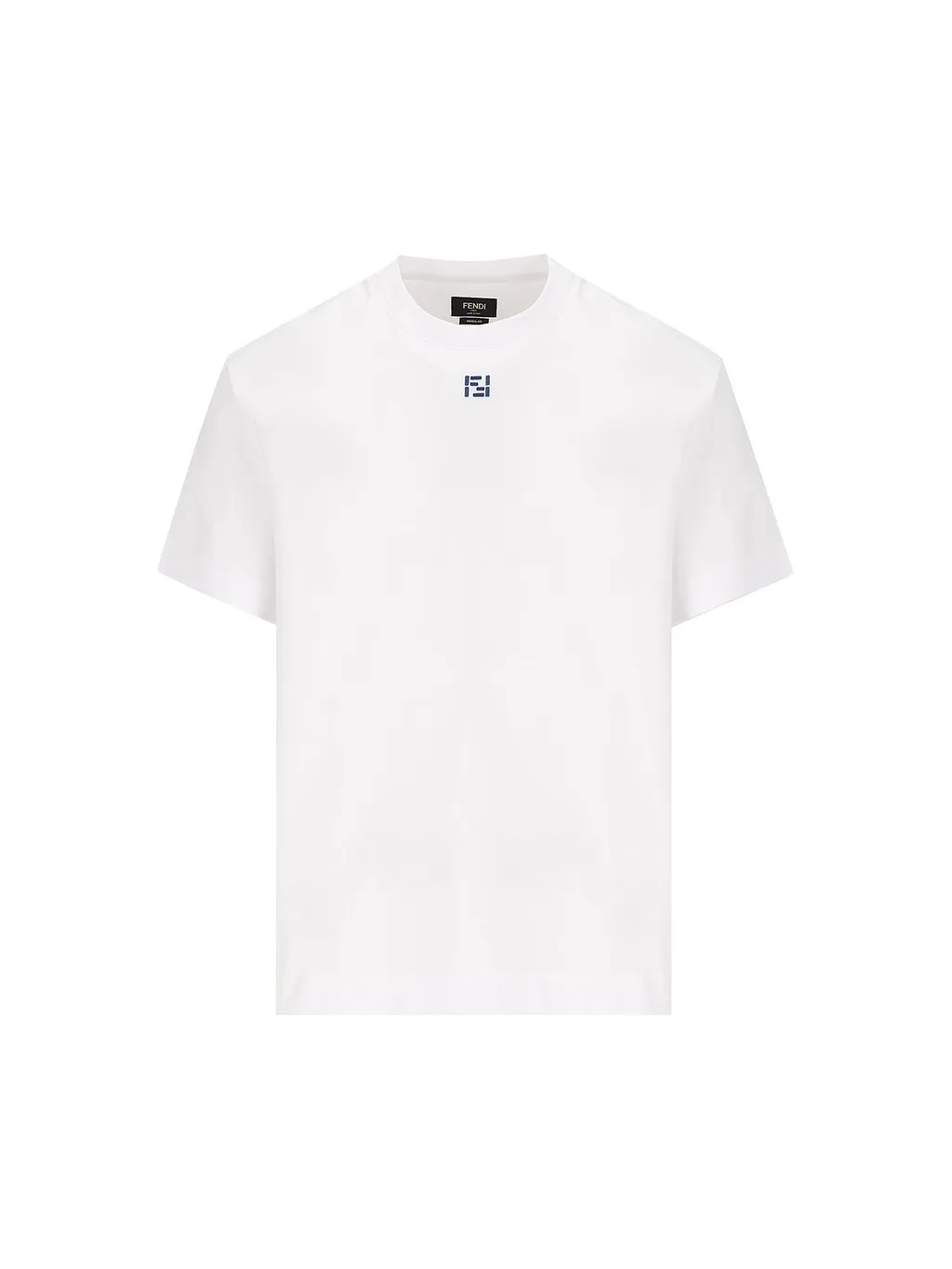 Fendi Ff Embroidered Crewneck T-Shirt