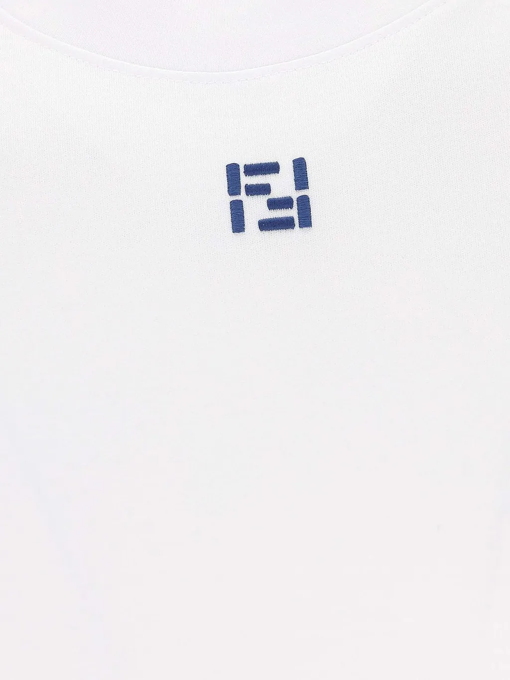 Fendi Ff Embroidered Crewneck T-Shirt