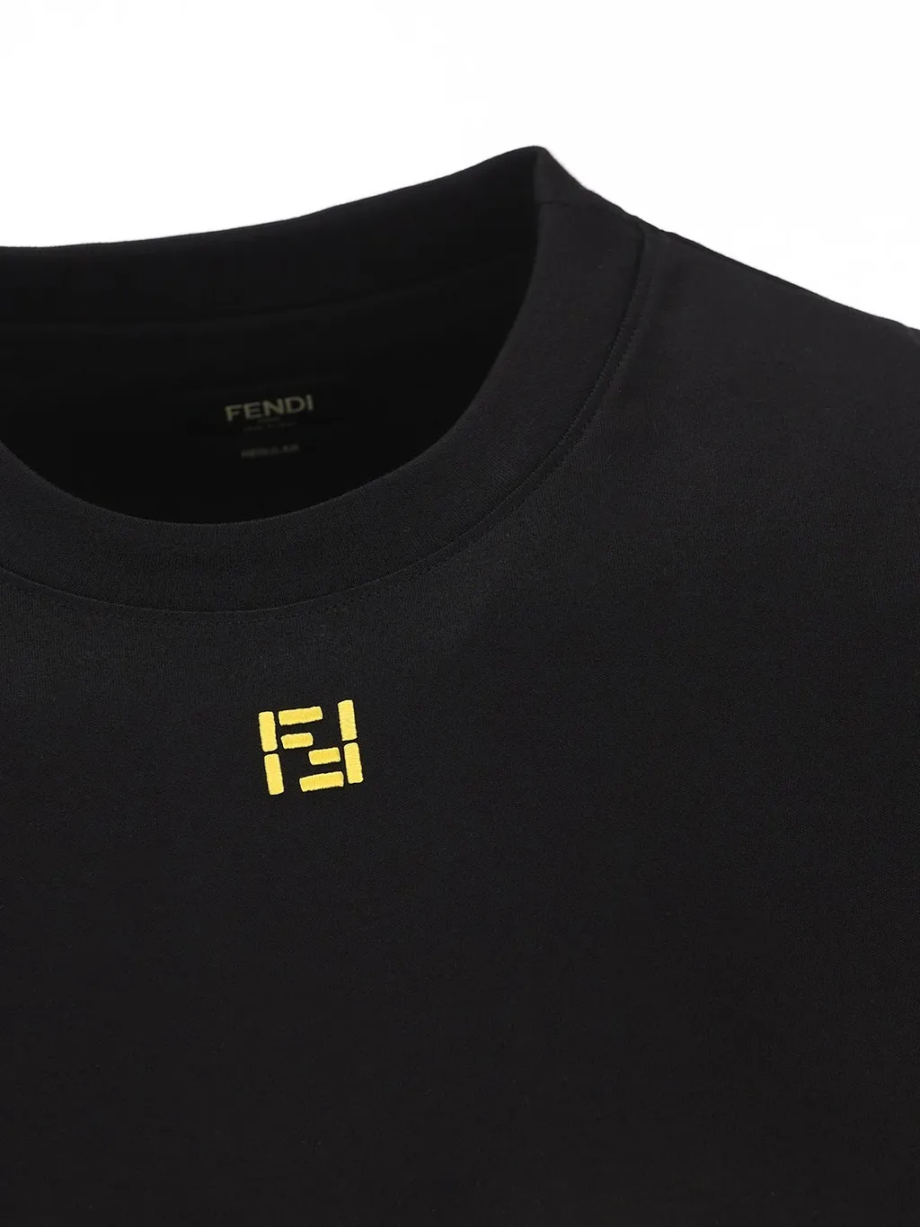 Fendi Ff Embroidered Crewneck T-Shirt