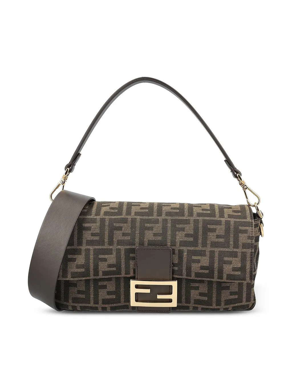 Ff Jacquard Baguette Shoulder Bag