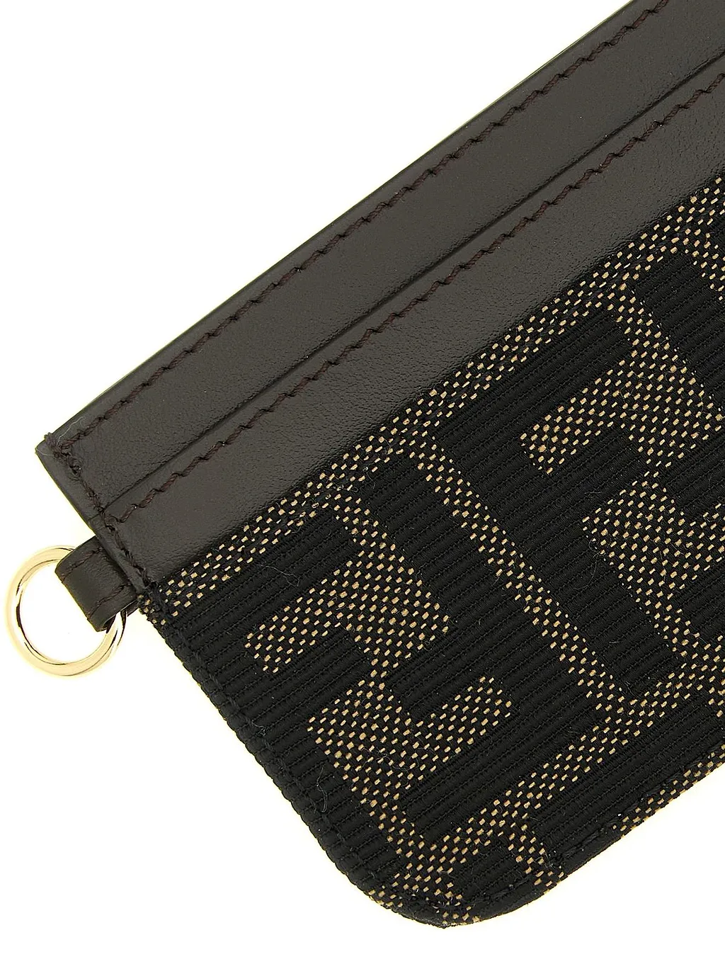 Fendi Ff Jacquard Card Case