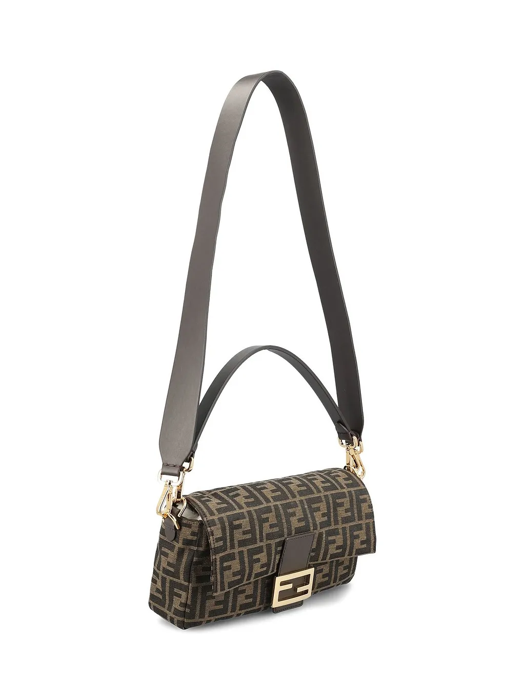 Ff Jacquard Baguette Shoulder Bag
