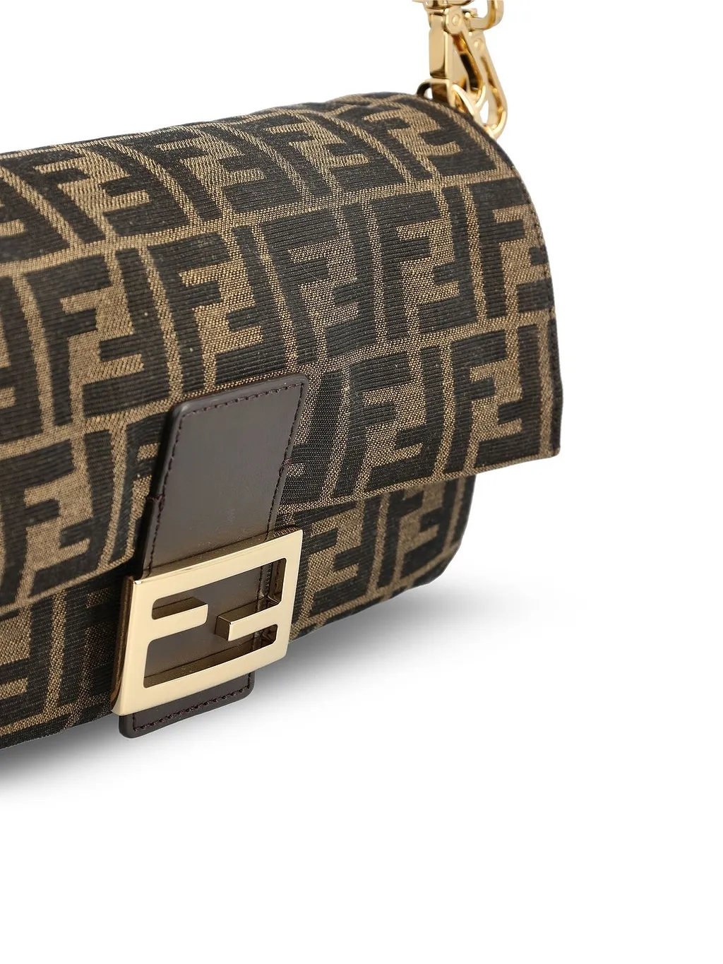 Ff Jacquard Baguette Shoulder Bag