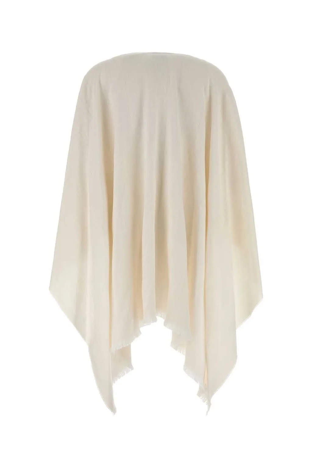 Fendi Ff Jacquard Fringed-Edge Poncho