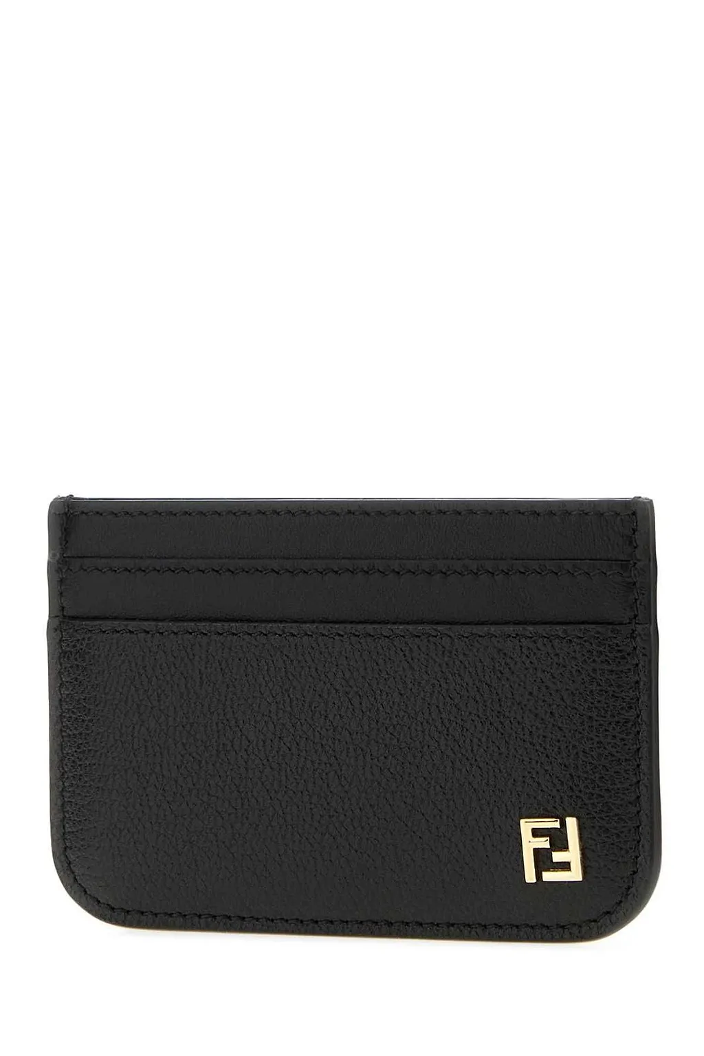 Fendi Ff Logo Plaque Card Case