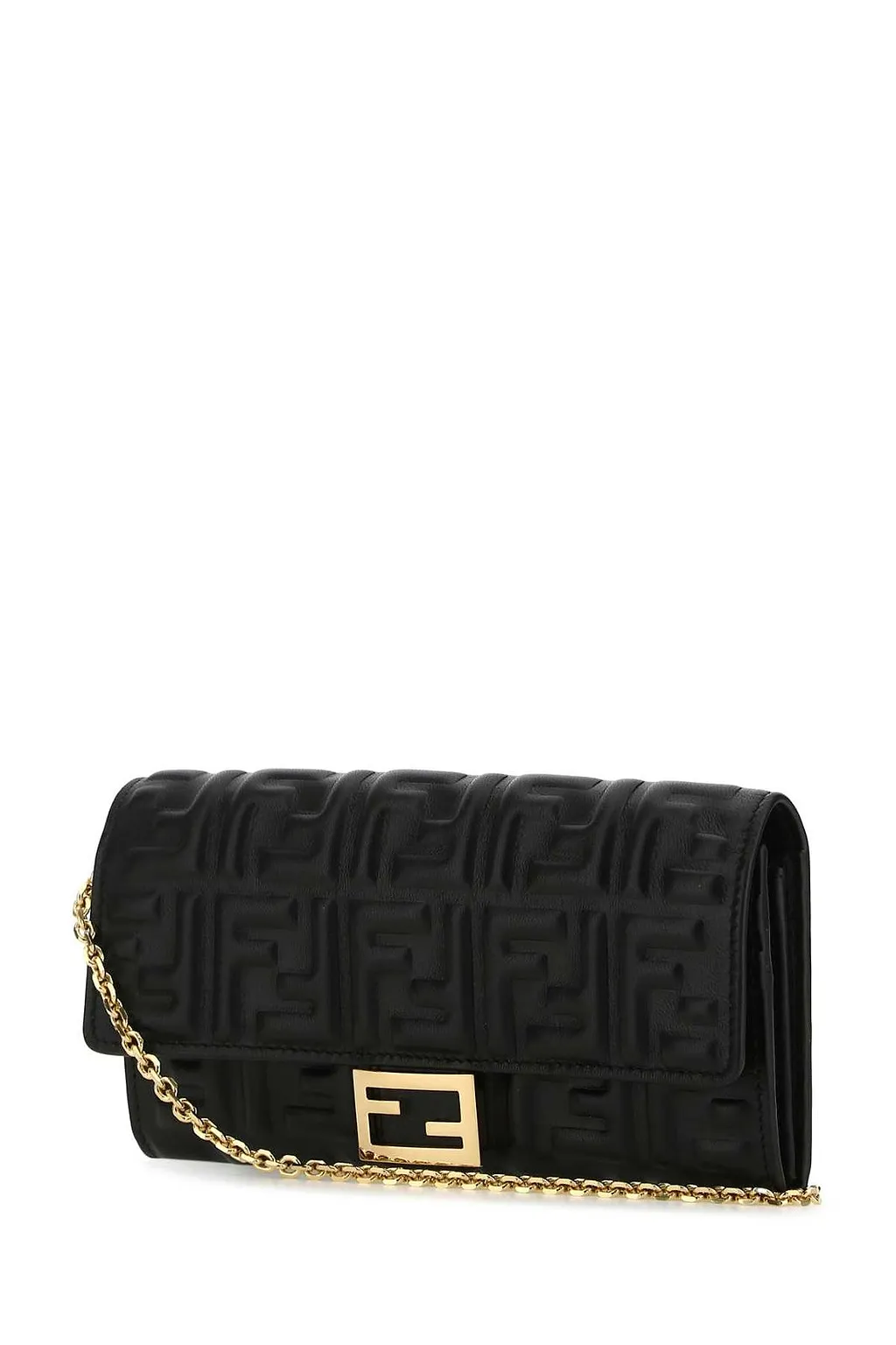 Fendi Ff Motif Baguette Continental Chain-Linked Wallet