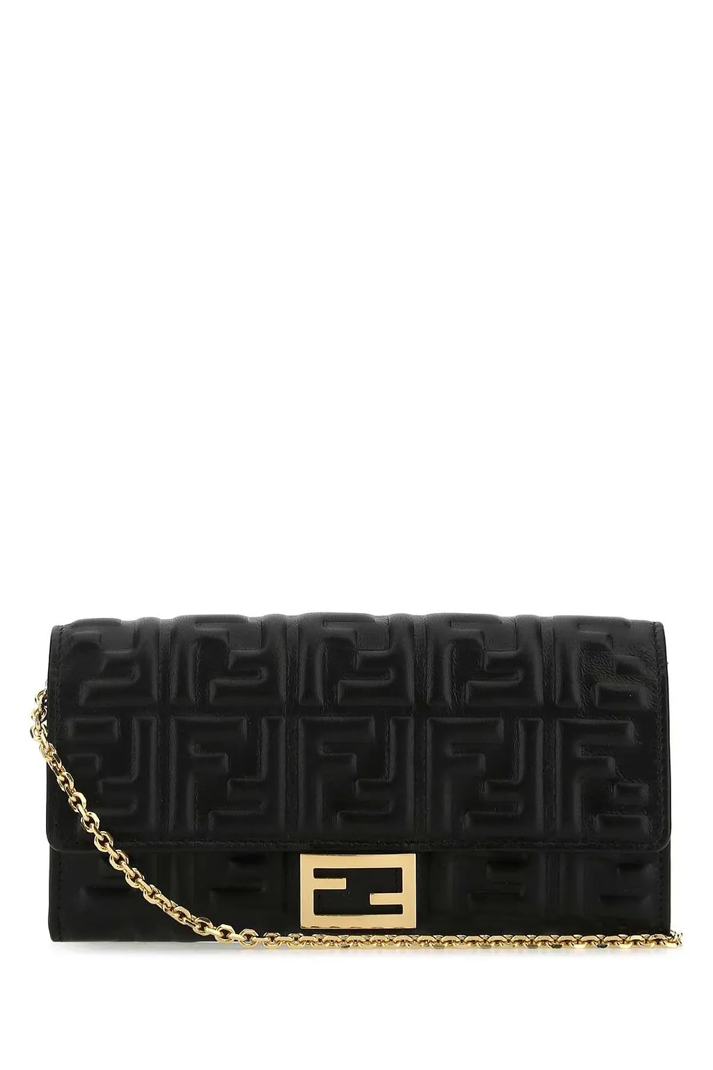Fendi Ff Motif Baguette Continental Chain-Linked Wallet