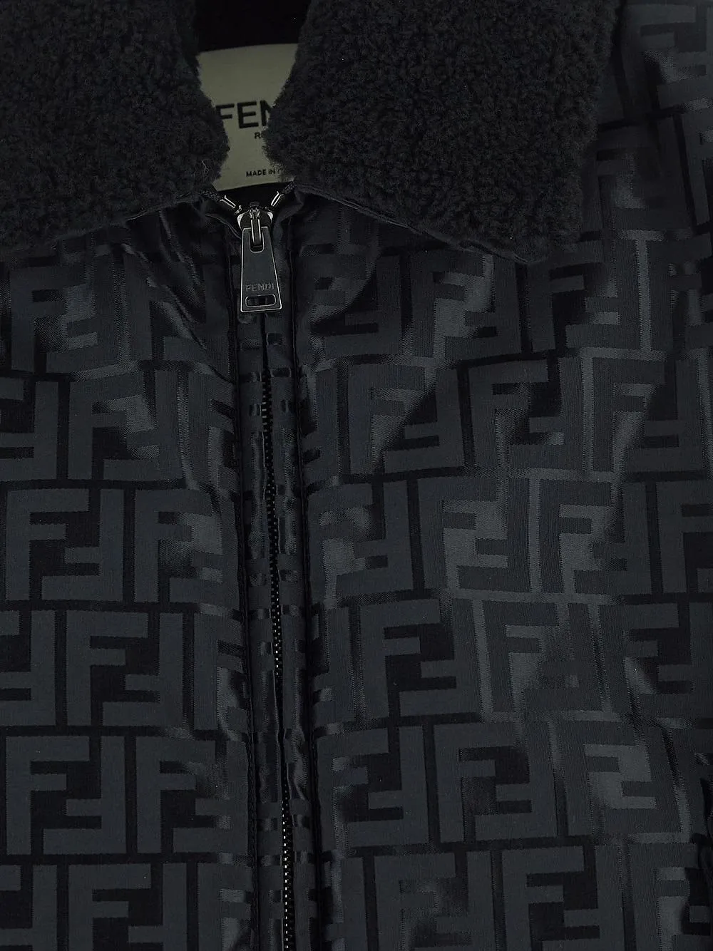 Fendi Ff Motif Short Padded Jacket
