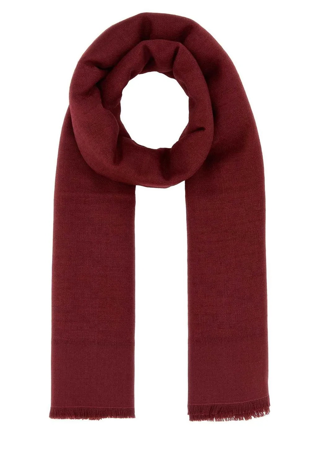 Fendi Ff Signature Fringed Shawl