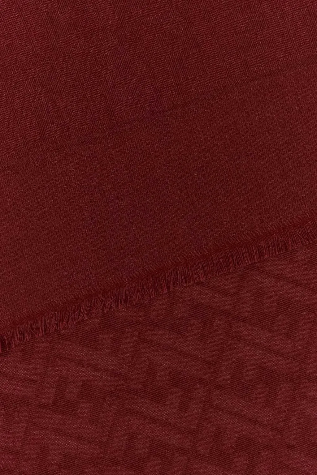 Fendi Ff Signature Fringed Shawl