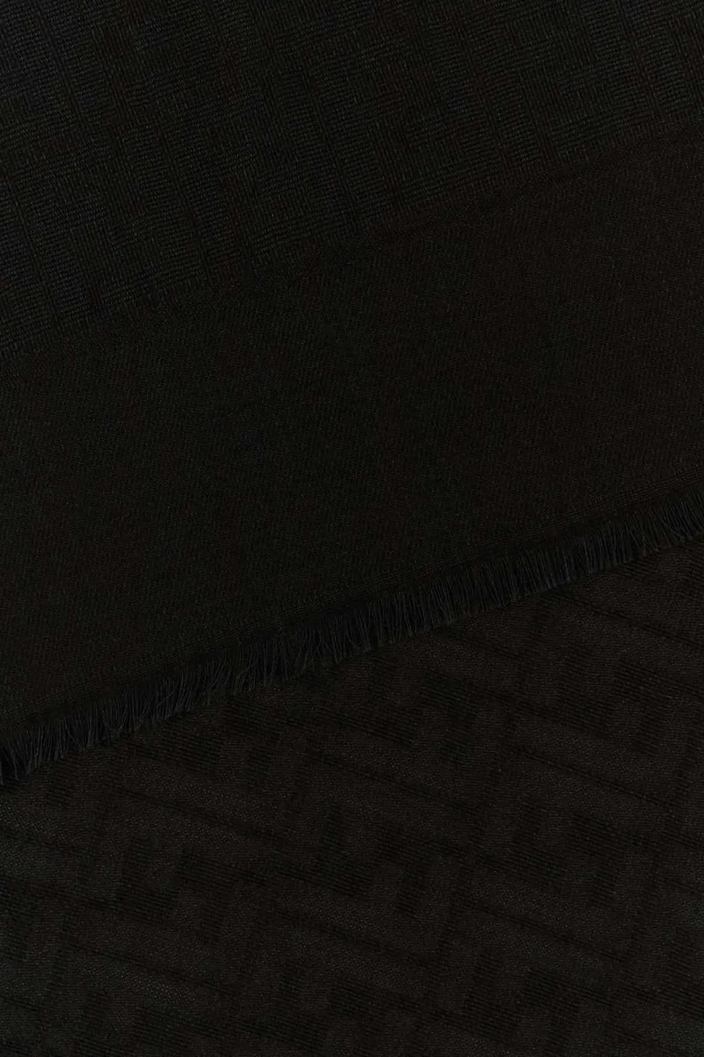 Fendi Ff Signature Fringed Shawl