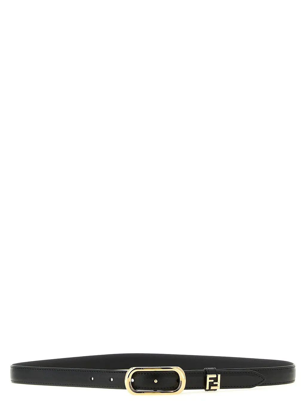 Fendi Ff Thin Oval-Buckle Belt