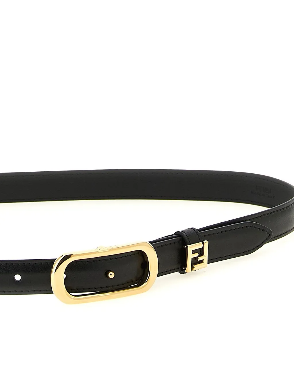 Fendi Ff Thin Oval-Buckle Belt