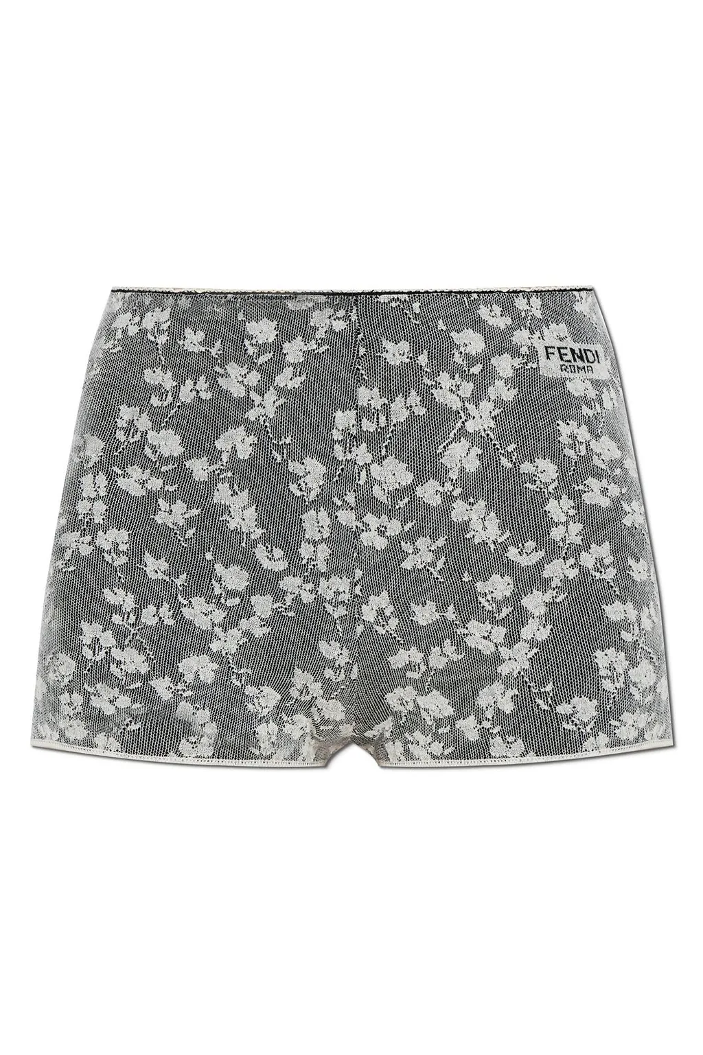 Fendi Floral Motif Lace Shorts