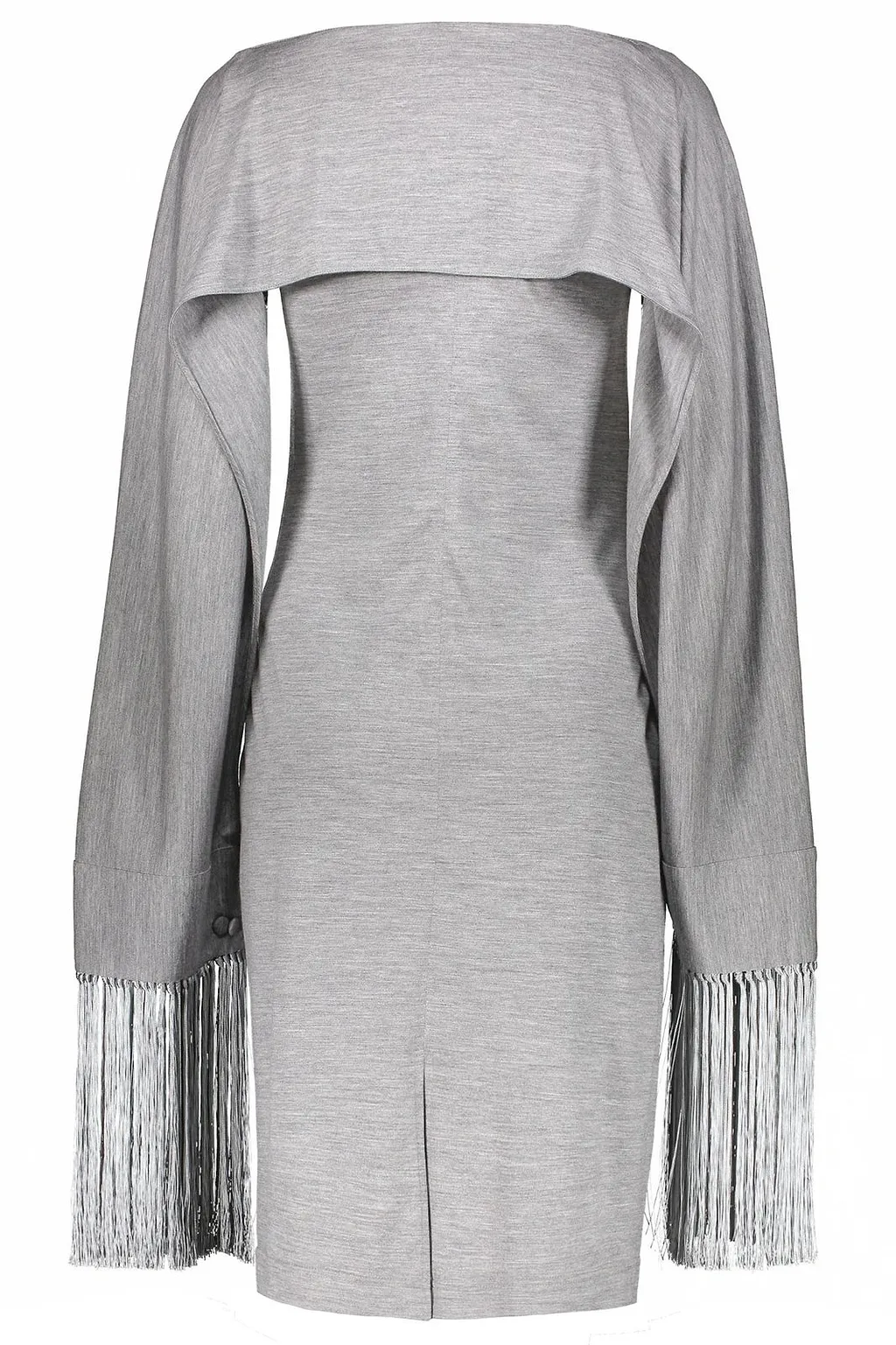 Fringed Capelet Sleeveless Dress