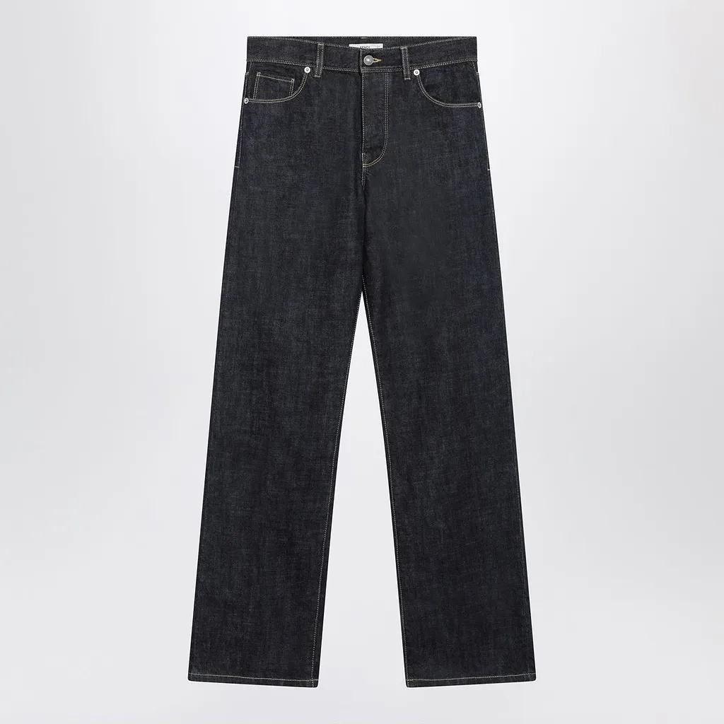 Fendi High-Rise Straight-Leg Jeans