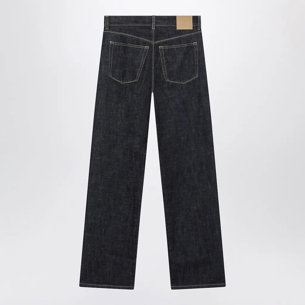 Fendi High-Rise Straight-Leg Jeans