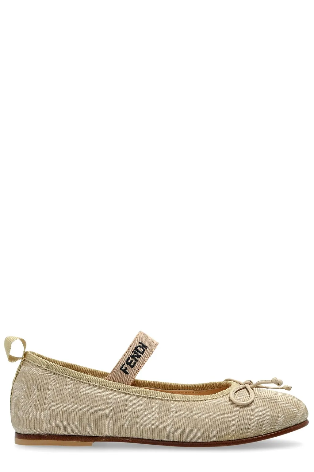 Fendi Kids Bow-Detailed Ballerinas