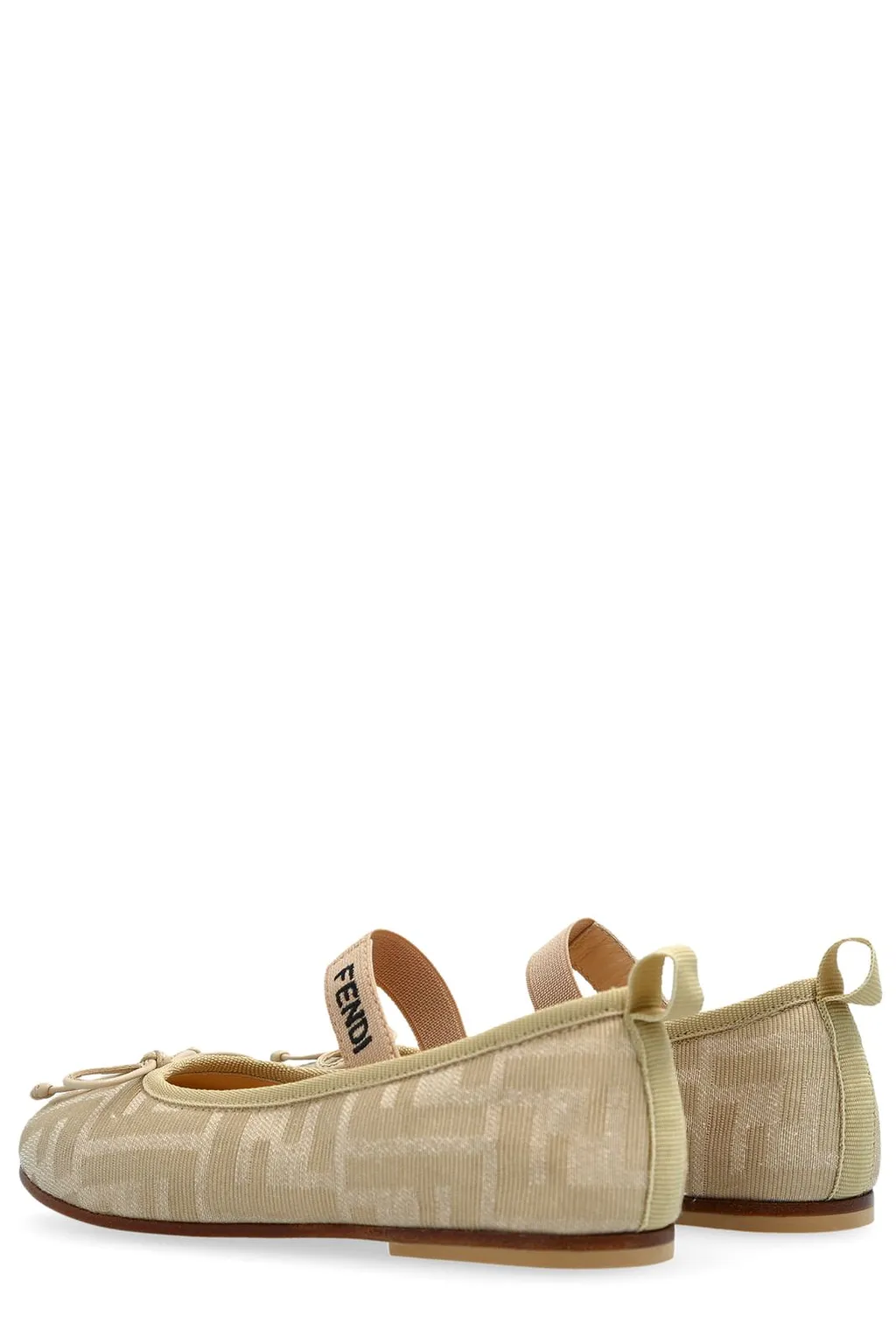 Fendi Kids Bow-Detailed Ballerinas