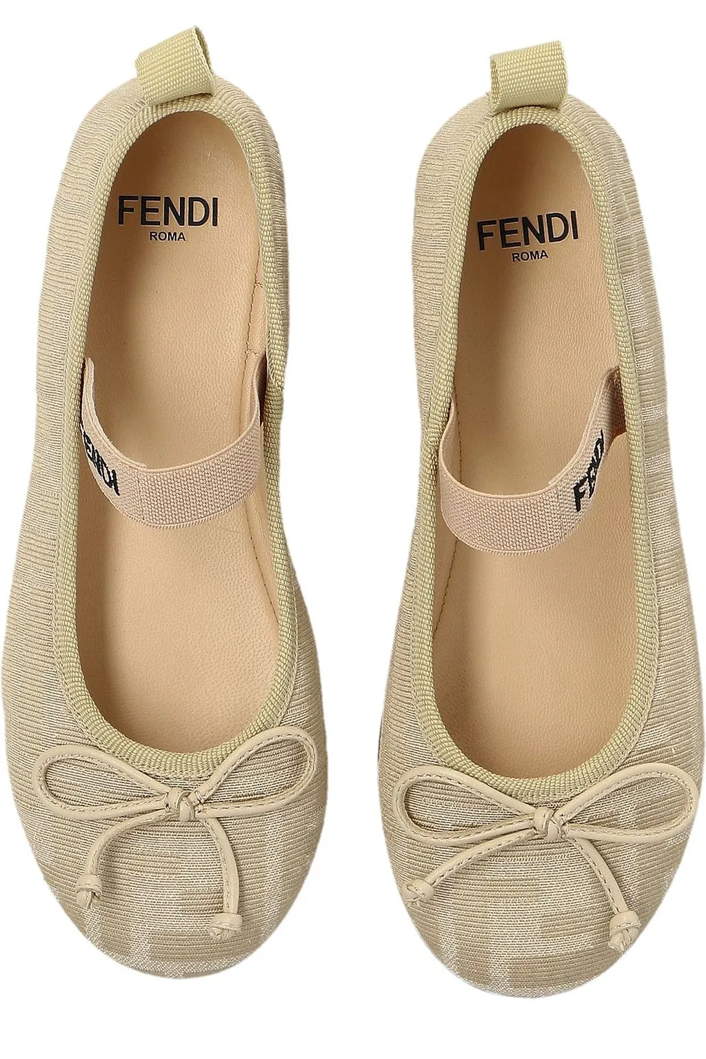 Fendi Kids Bow-Detailed Ballerinas