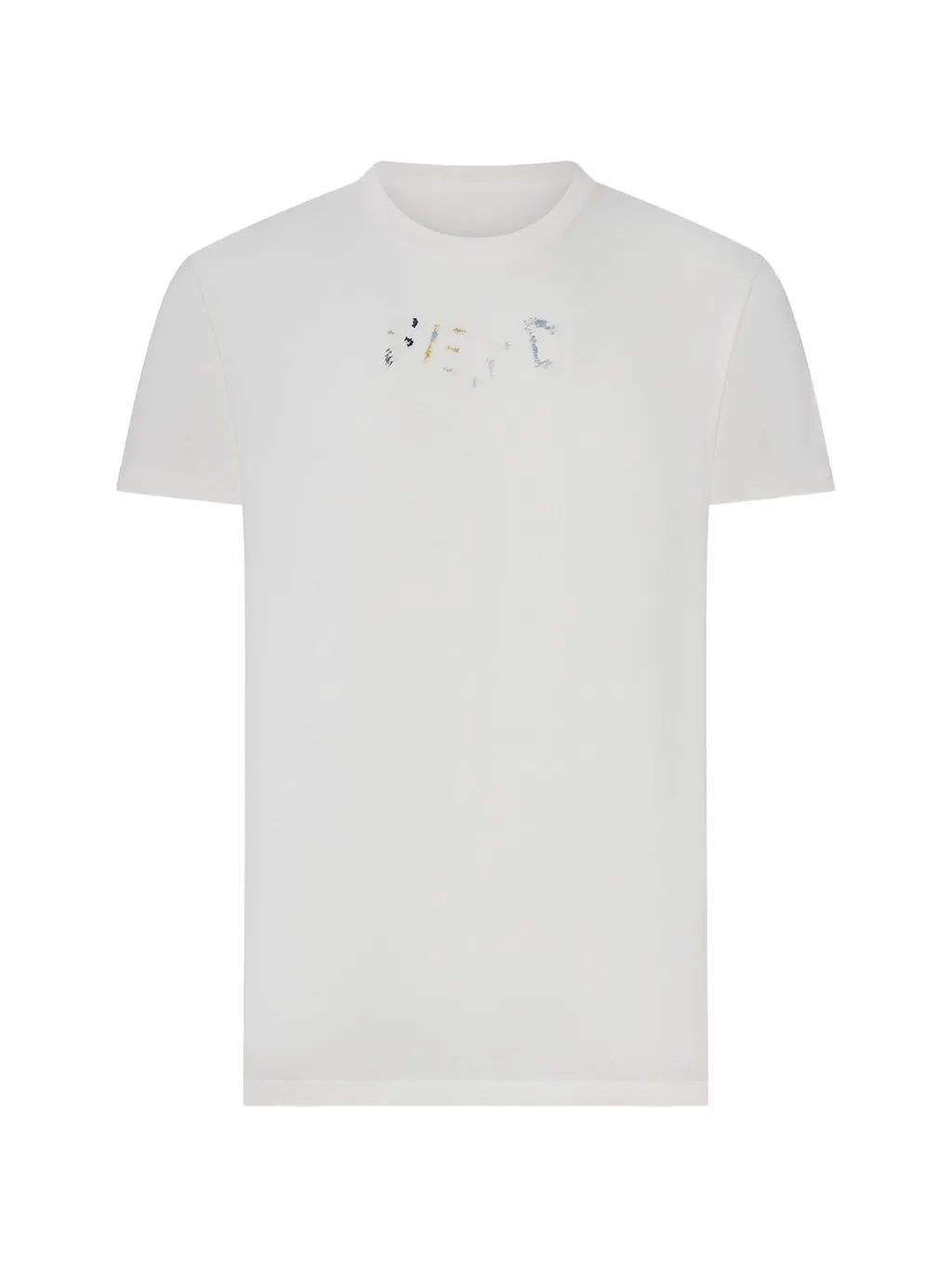 Fendi Logo Embroidered Crewneck T-Shirt