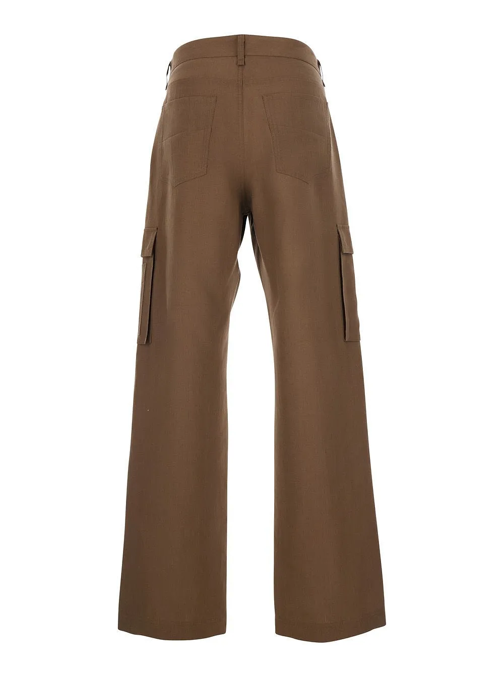 Fendi Logo Embroidered Straight-Cut Cargo Trousers