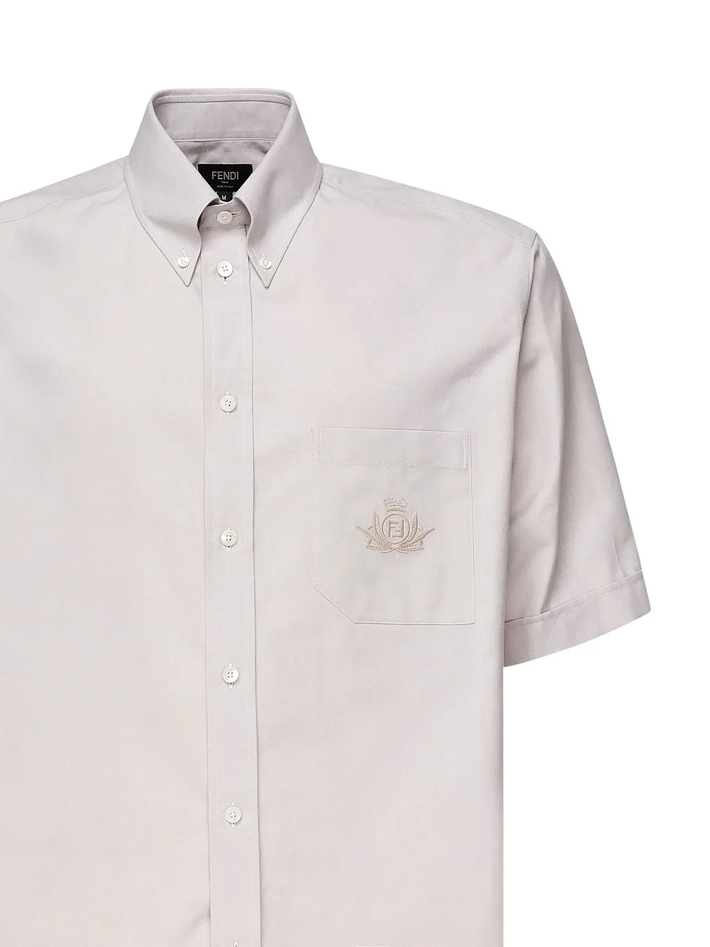 Fendi Logo Embroidered Short-Sleeved Shirt