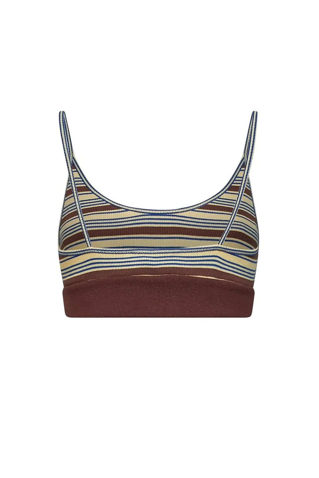 Fendi Logo Patch Striped Knitted Top
