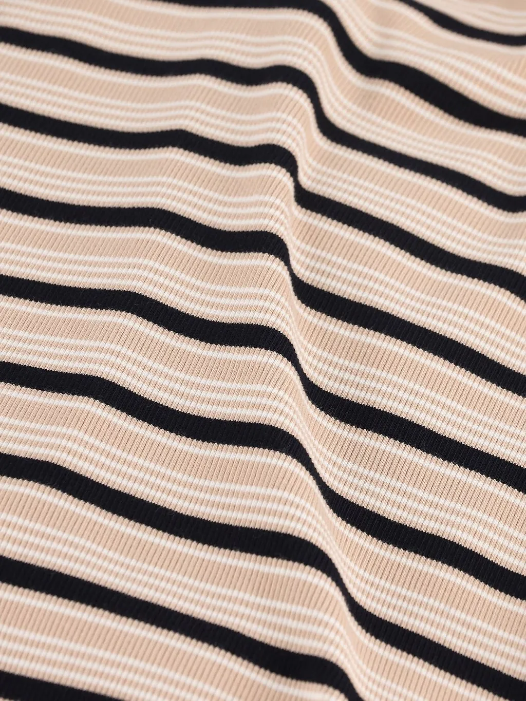 Fendi Logo Patch Striped Cropped Jumper