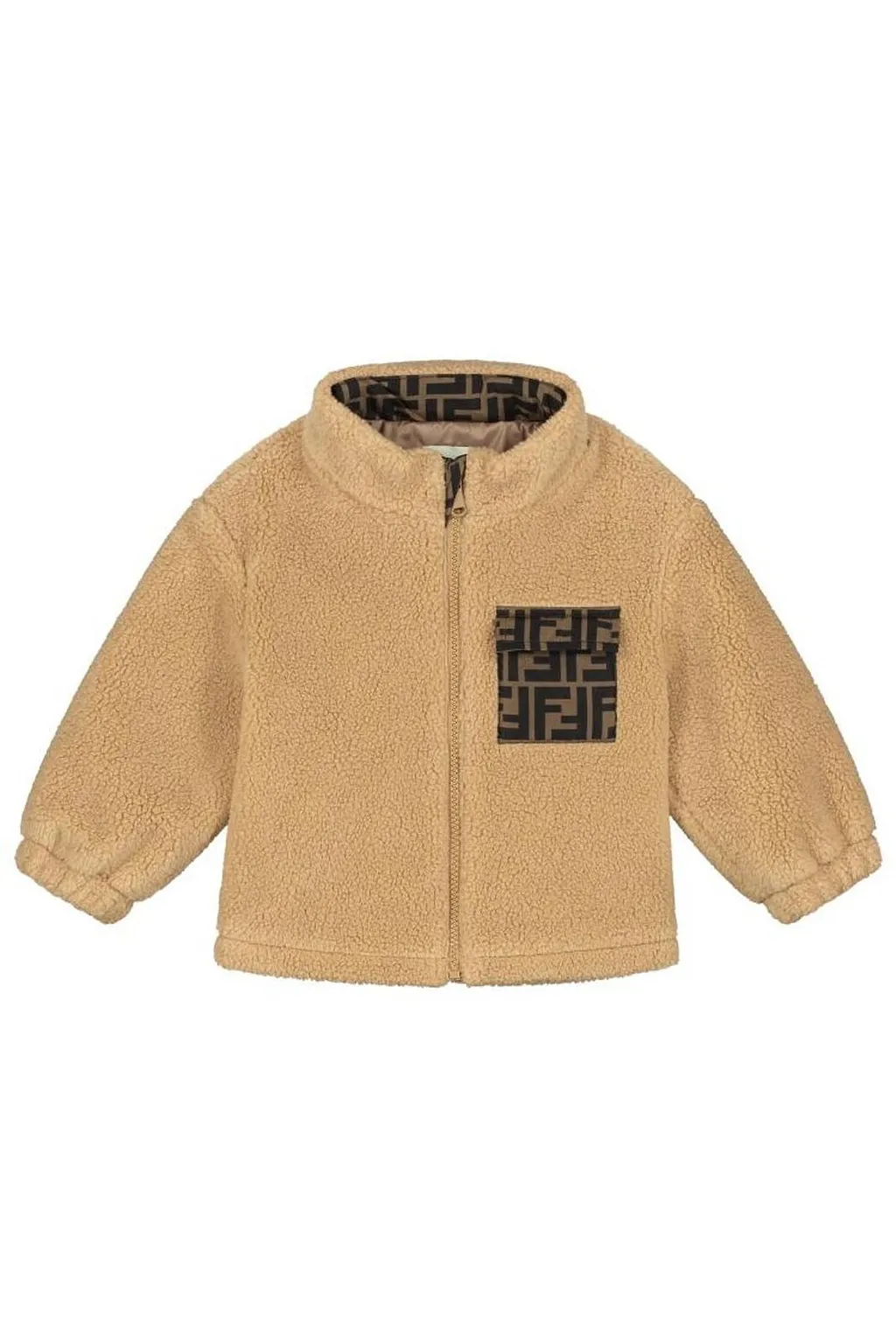 Fendi Kids Ff-Motif Fleece Jacket