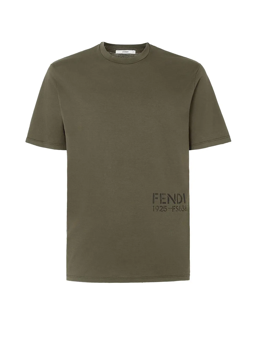 Fendi Logo Print Crewneck T-Shirt