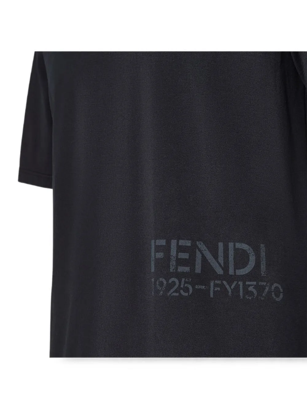 Fendi Logo Printed Crewneck T-Shirt