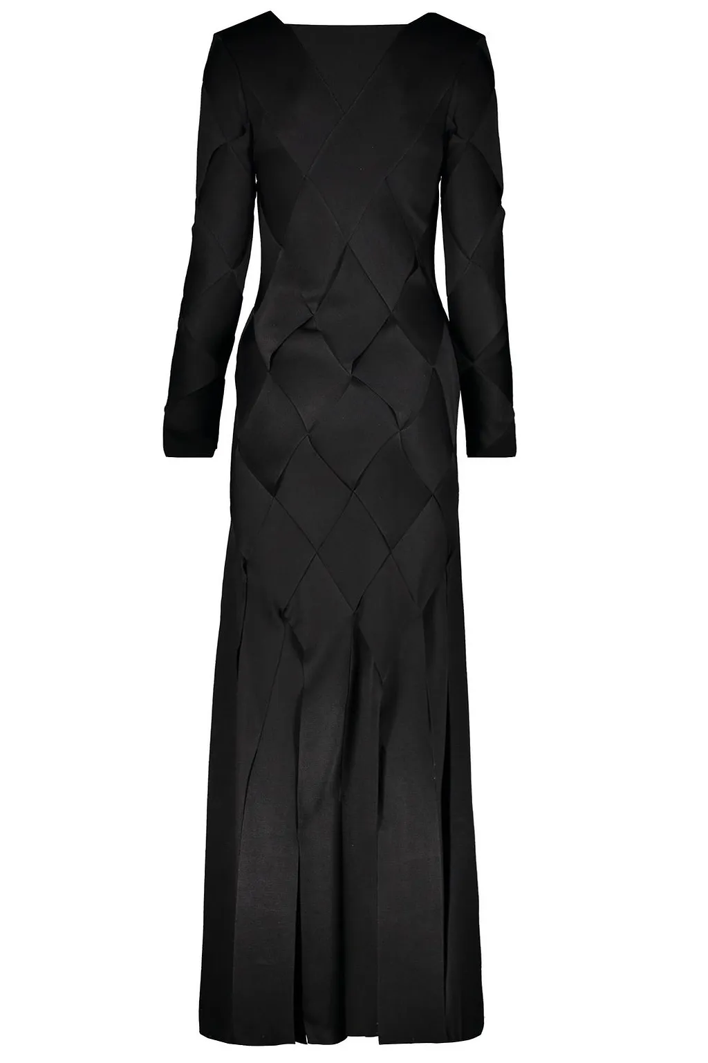 Fendi Long-Sleeve Panelled Knit Gown