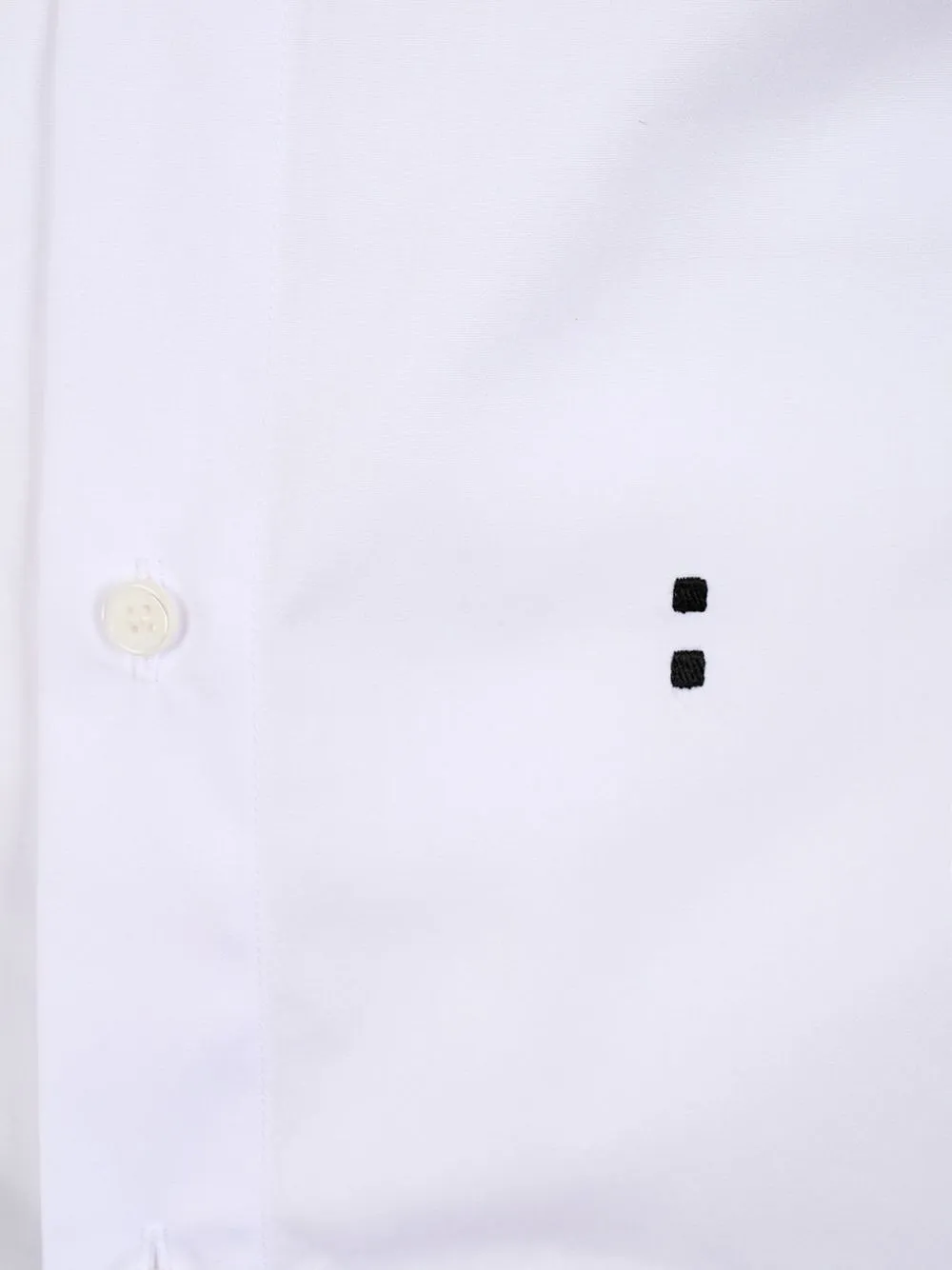 Fendi Collared Long-Sleeved Poplin Shirt