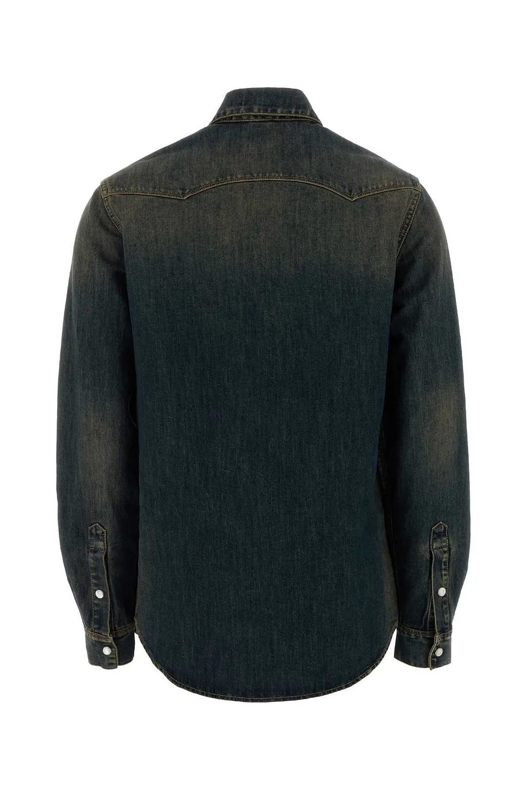 Fendi Denim Collared Long-Sleeved Shirt